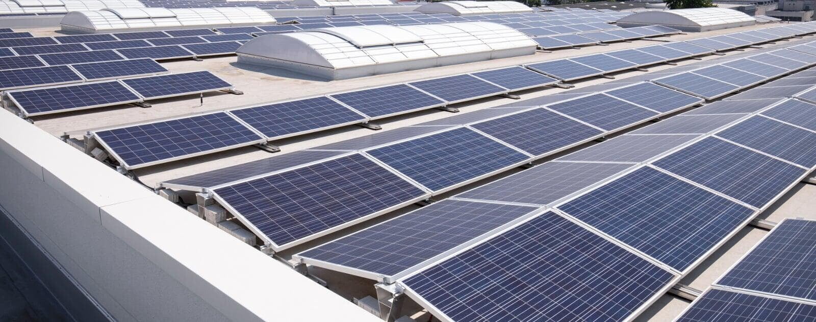 Ballasted rooftop solar